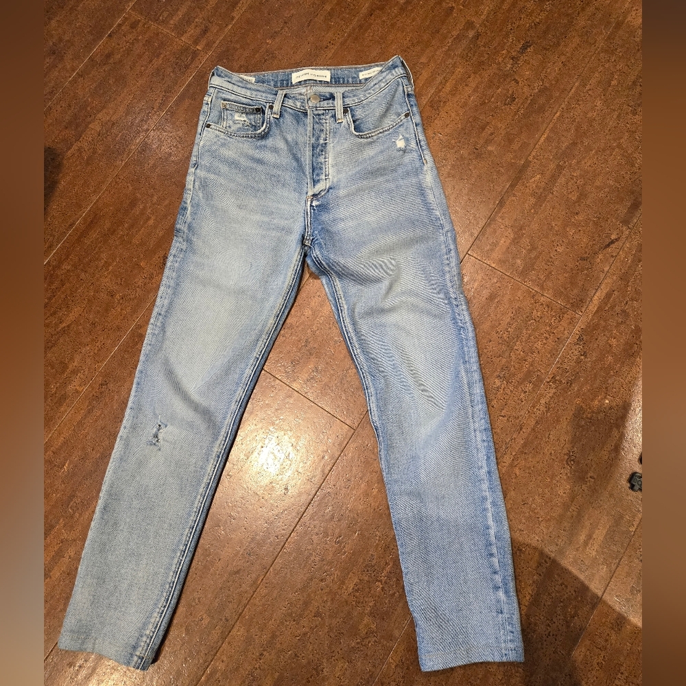 Denim Forum Yoko High Rise Slim Distressed Size 26 - Picture 12 of 14